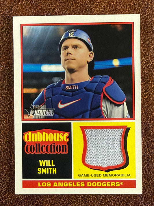 Will Smith - 2025 Topps Heritage - Clubhouse Collection RELIC - Dodgers