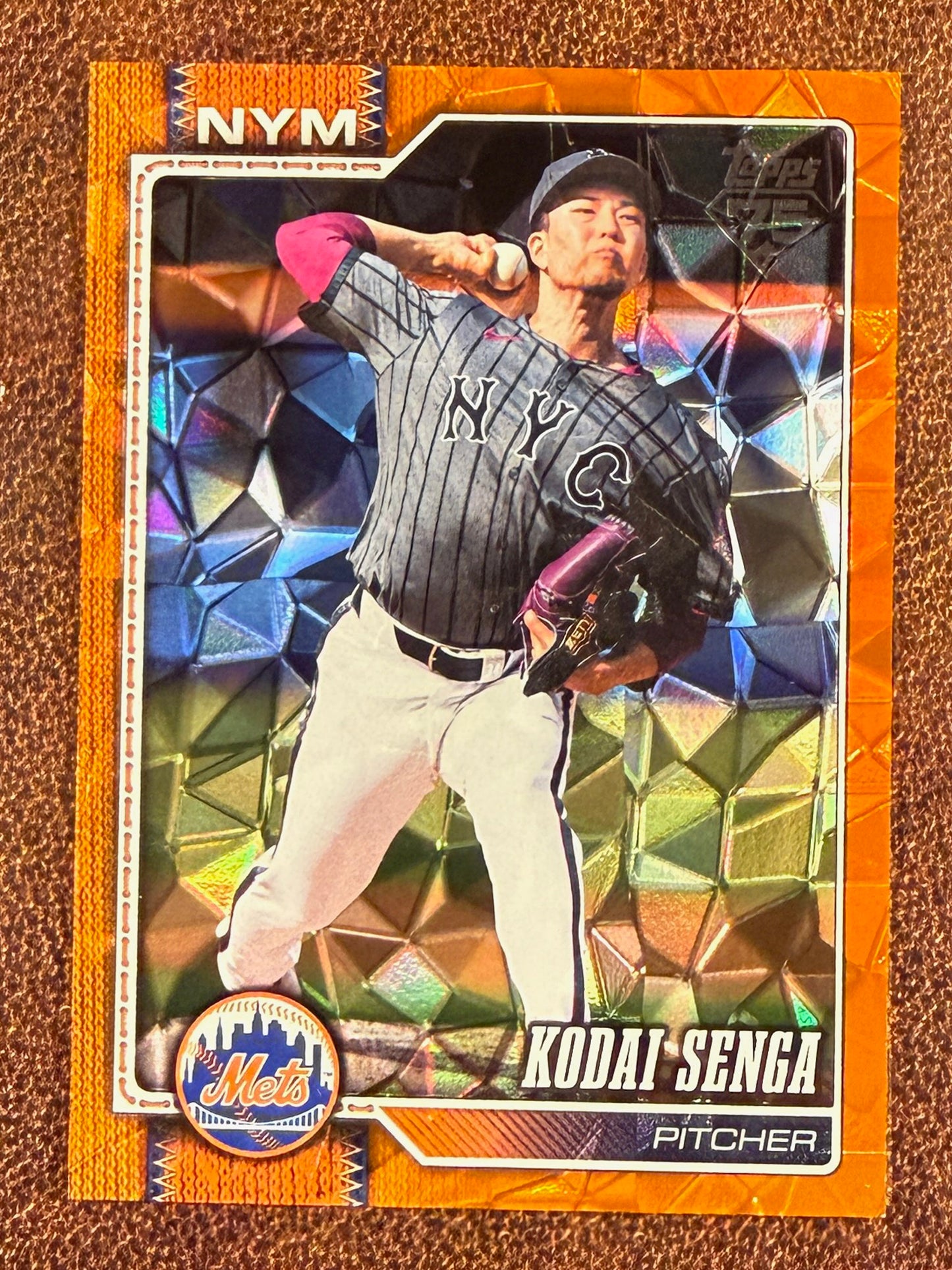 Kodai Senga - 2026 Topps Series 2 - ORANGE Diamante /25 - Mets