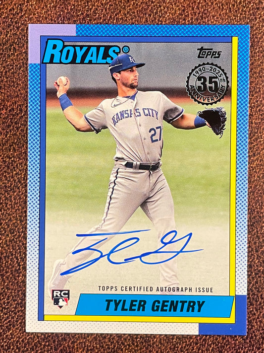 Tyler Gentry - 2025 Topps Update - 1990 AUTO - Royals