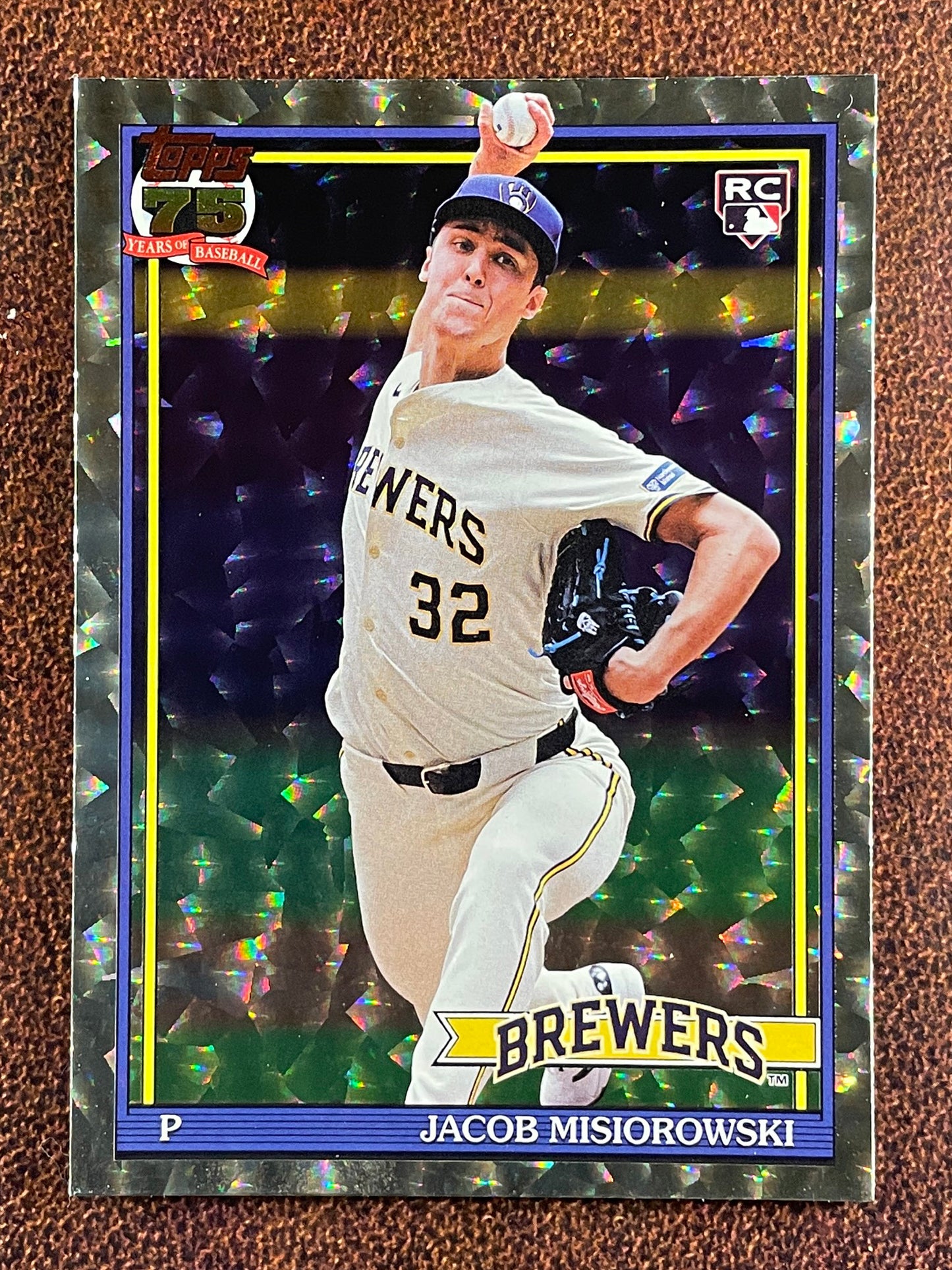 Jacob Misiorowski - 2026 Topps Series 1 - Rookie 1991 Crackle Foilboard - Brewers