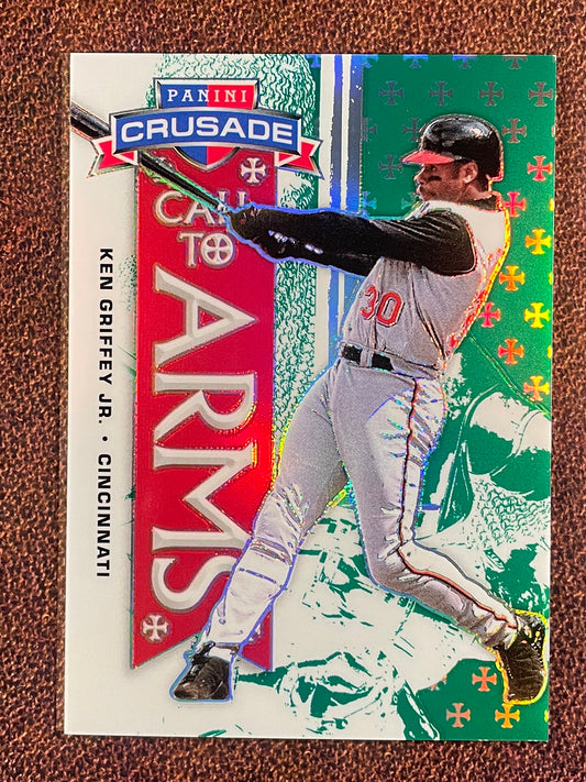 Ken Griffey Jr. - 2025 Panini Crusade - GREEN Call to Arms /249 - Reds