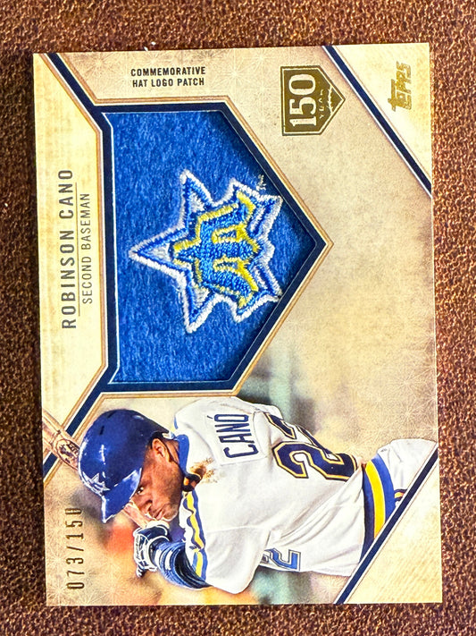 Robinson Cano - 2019 Topps Series 1 - Retro Hat Logo Patch Card - Mariners