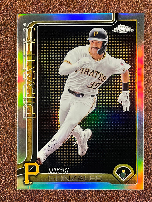 Nick Gonzales - 2025 Topps Chrome - Logo Lightboard - Pirates