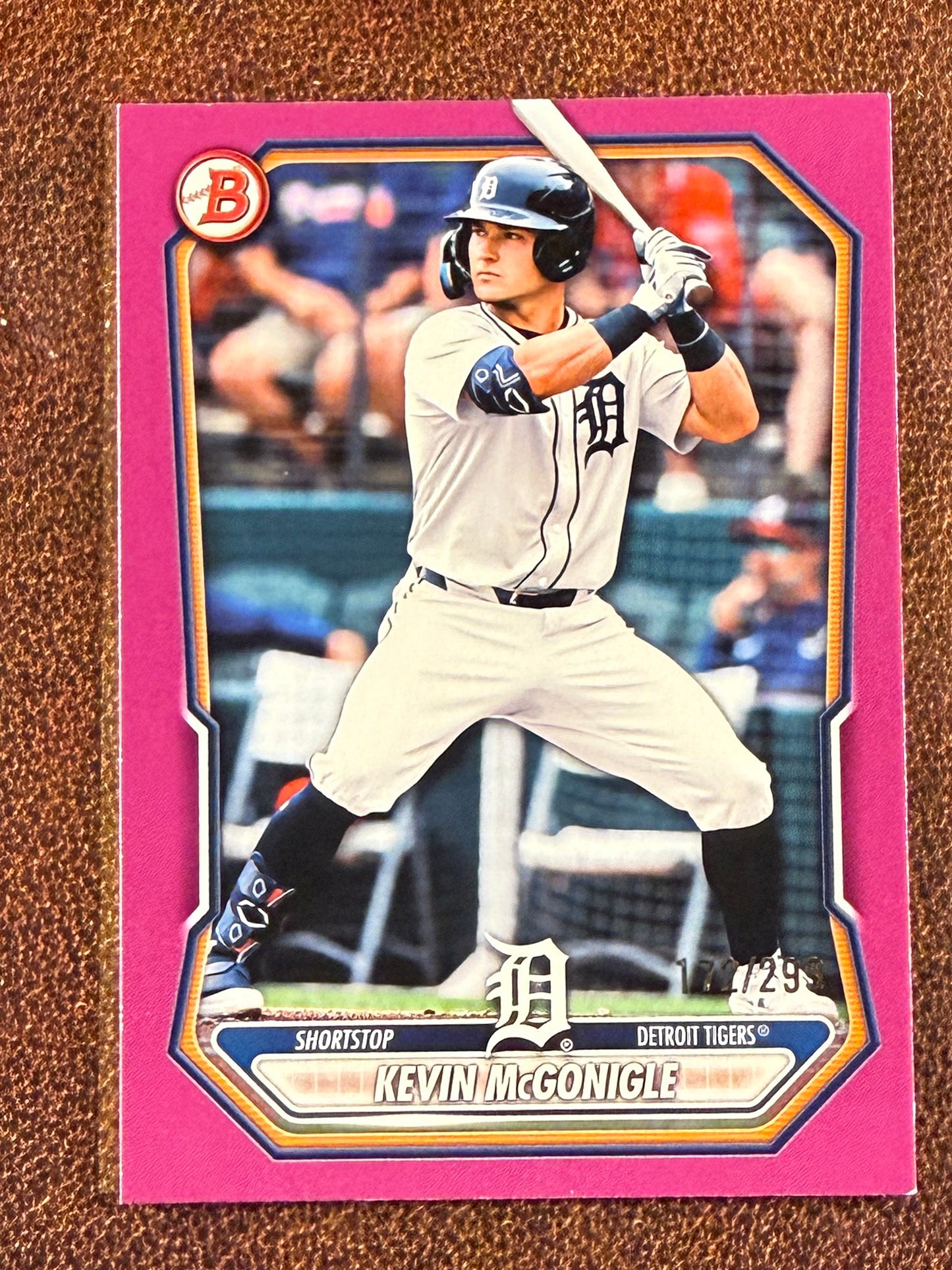 Kevin McGonigle - 2026 Bowman - FUSCHIA Paper /299 - Tigers