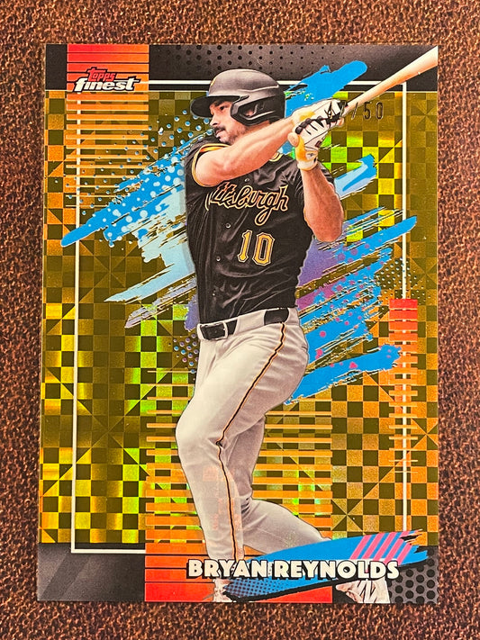 Bryan Reynolds - 2026 Topps Finest - GOLD Uncommon X-Fractor /50 - Pirates