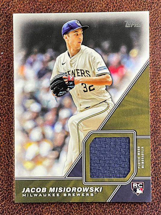 Jacob Misiorowski - 2026 Topps Series 1 - Major League Material RELIC - Brewers