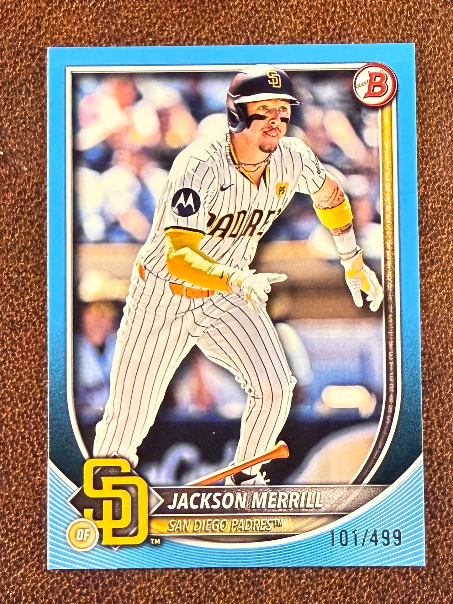 Jackson Merrill - 2025 Bowman - Sky Blue Paper /499 - Padres