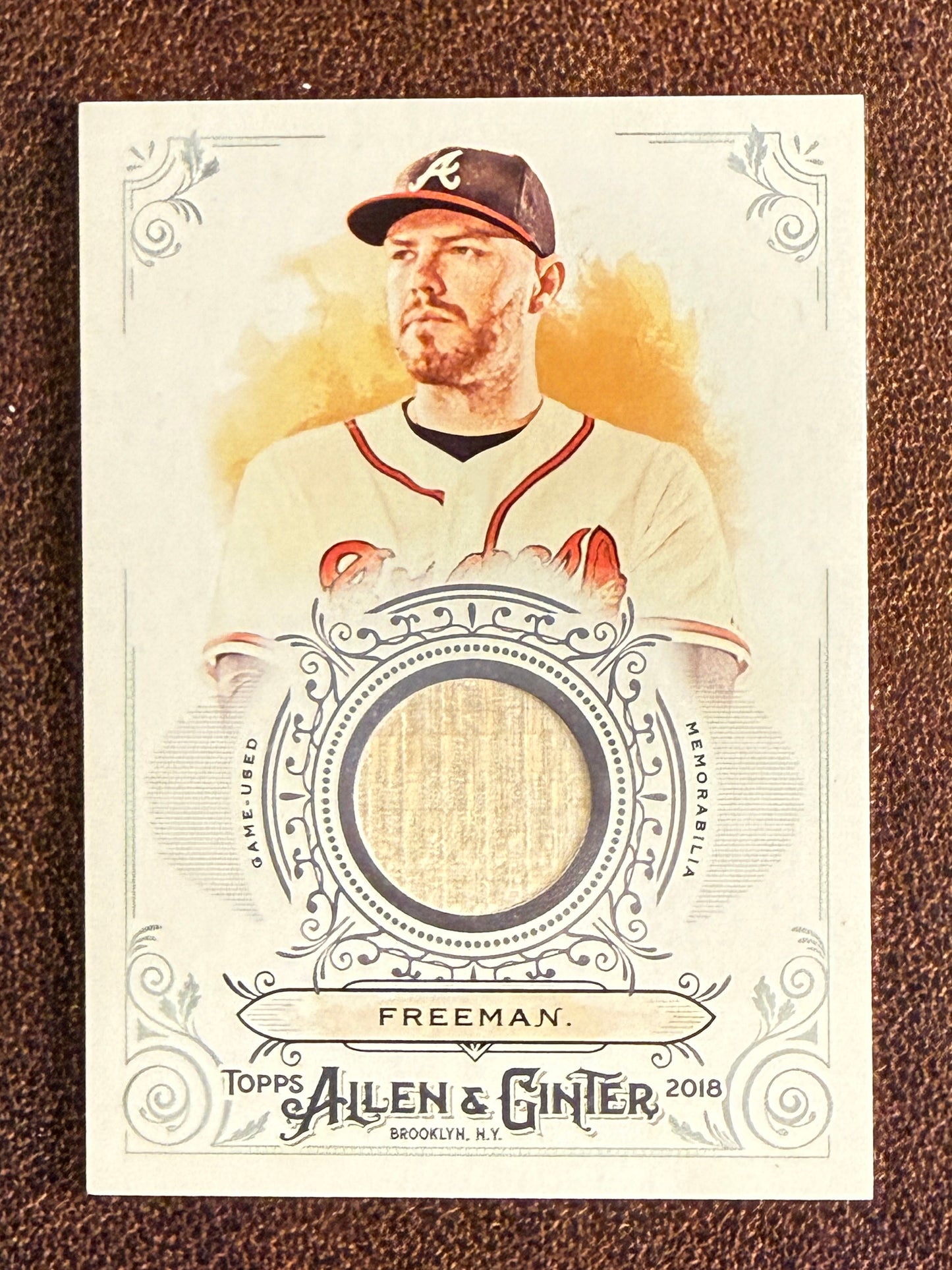 Freddie Freeman - 2018 Allen & Ginter - RELIC - Braves
