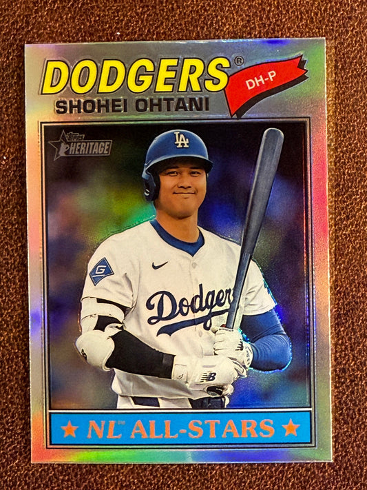 Shohei Ohtani - 2025 Topps Heritage - Chrome Refractor #290 - Dodgers