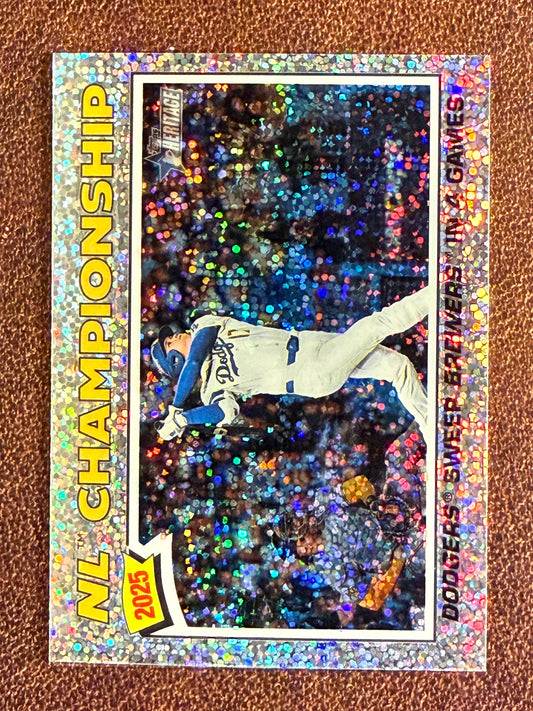 Shohei Ohtani - 2025 Topps Heritage - SILVER Sparkle #277 - Dodgers