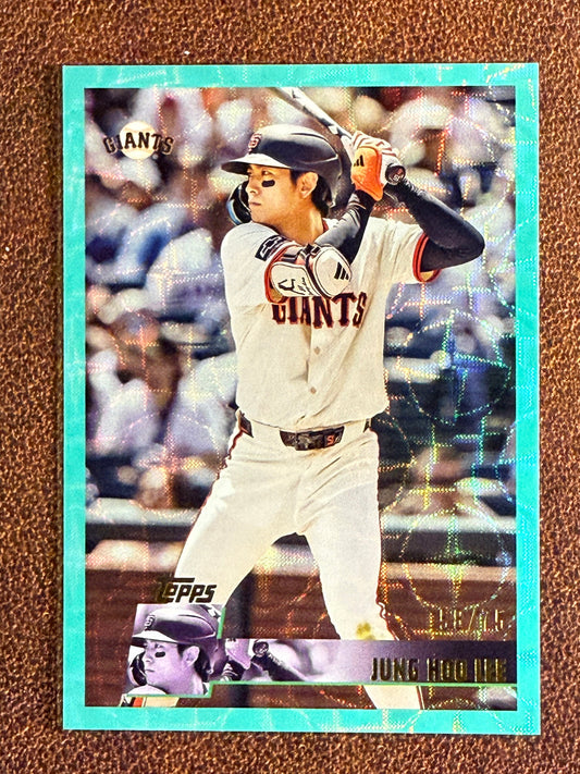Jung Hoo Lee - 2025 Topps Archives - AQUA /75 - Giants