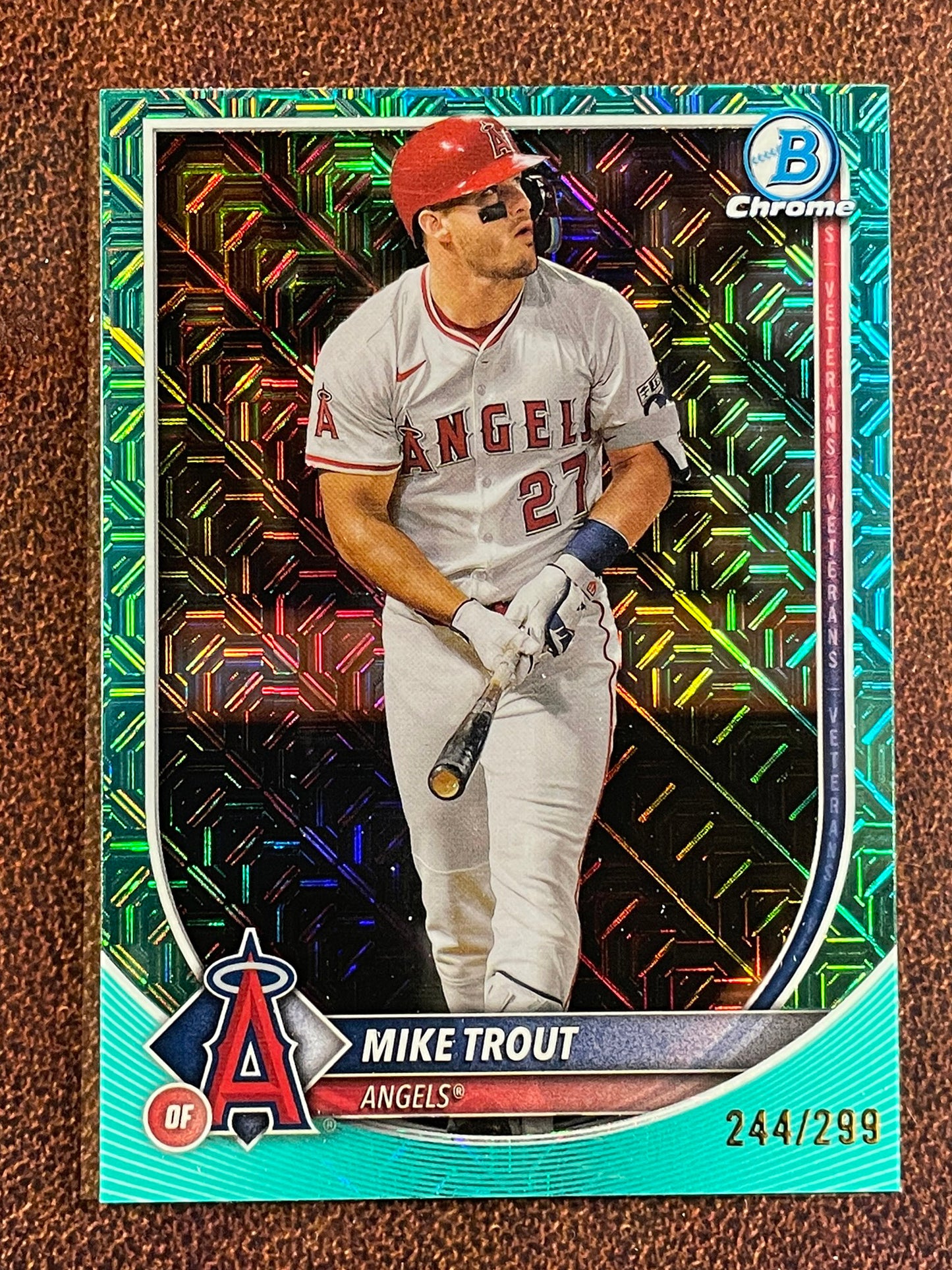 Mike Trout - 2025 Bowman - AQUA MOJO /299 - Angels