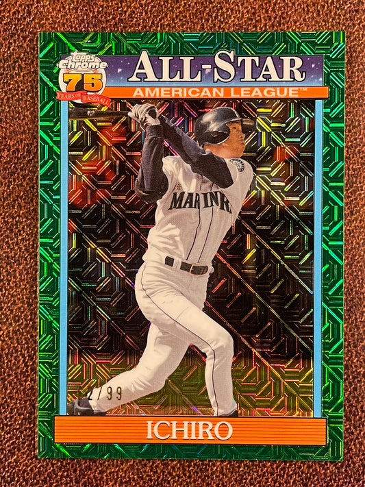 Ichiro - 2026 Topps Series 2 - GREEN All Star MOJO /99 - Mariners