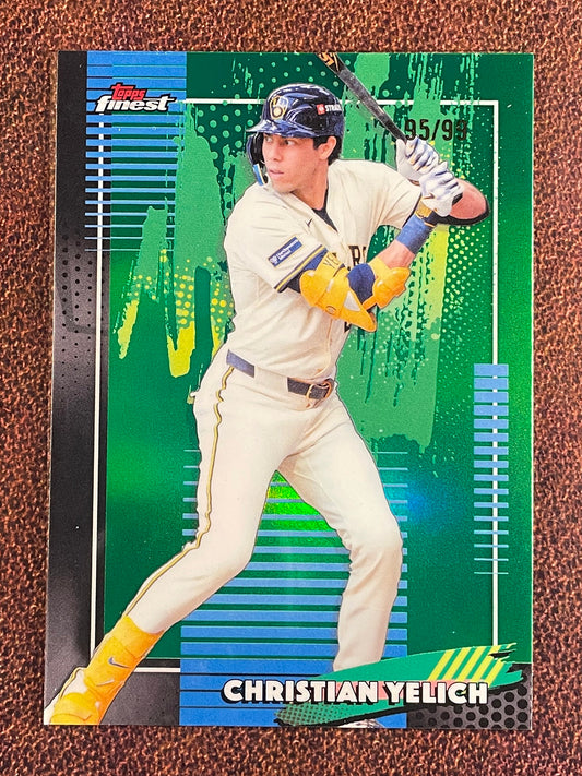 Christian Yelich - 2026 Topps Finest - GREEN Common /99 - Brewers