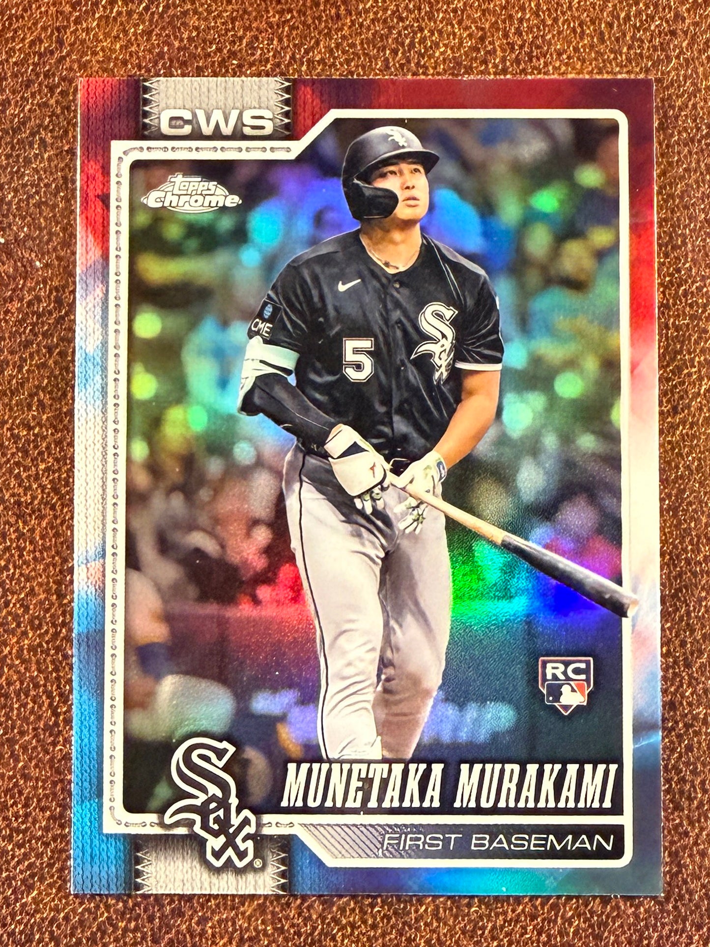 Munetaka Murakami - 2026 Topps Chrome - Red, White & Blue Refractor - White Sox