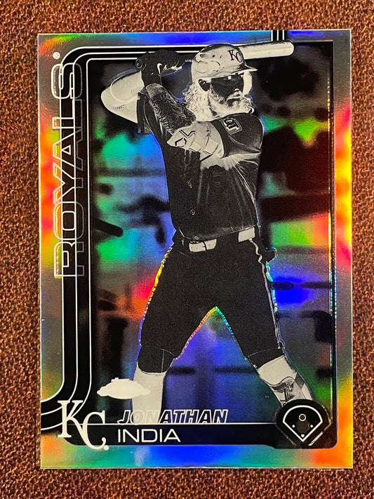 Jonathan India - 2025 Topps Chrome - Negative Refractor - Royals