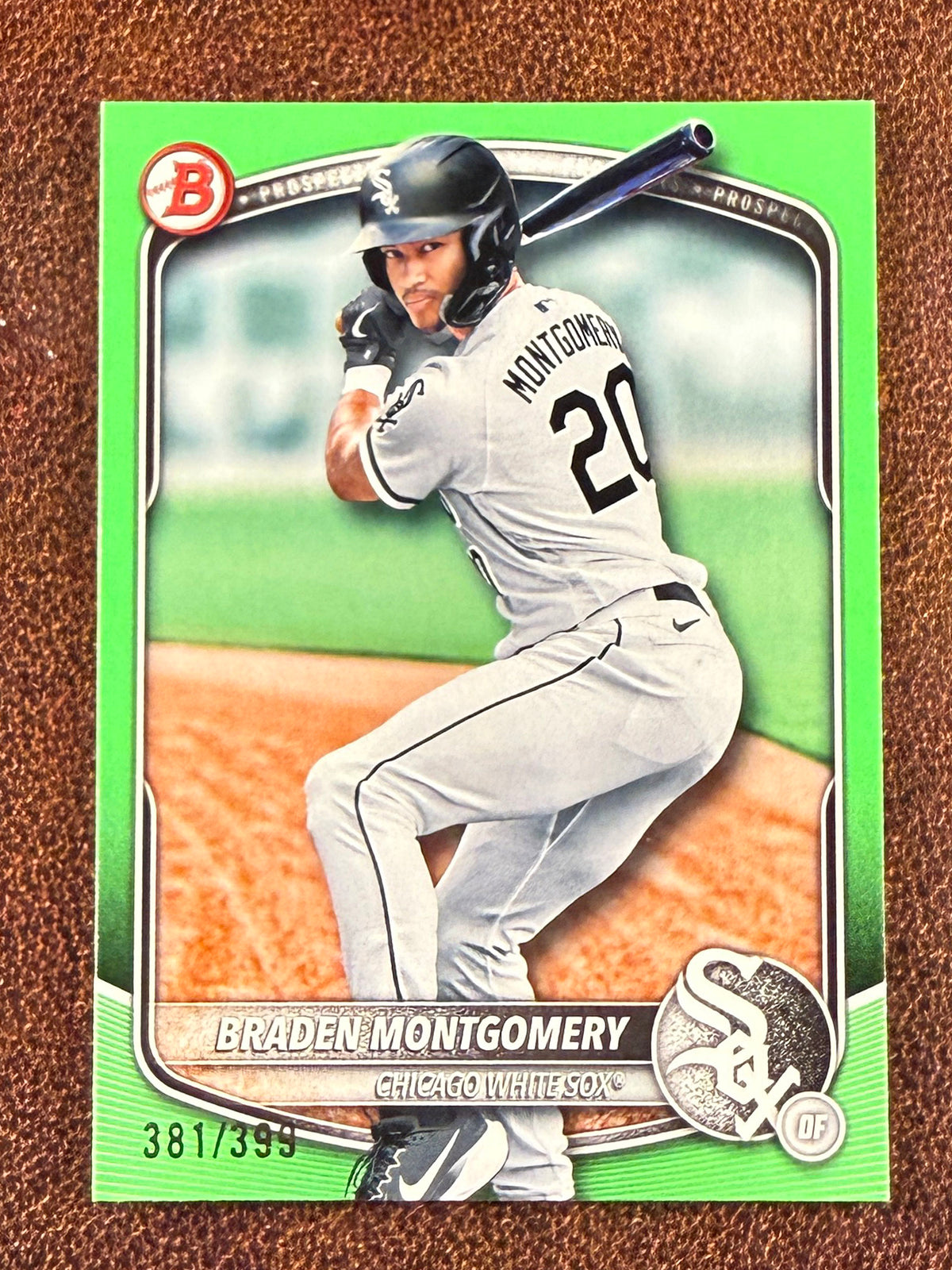 Braden Montgomery - 2025 Bowman - Neon Green Paper /399 - White Sox
