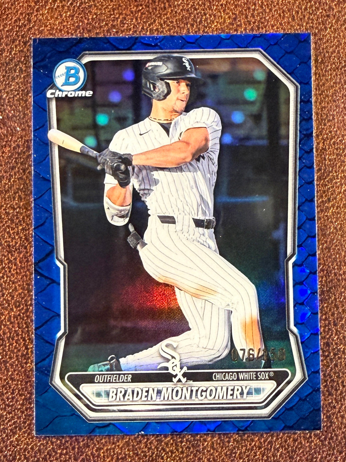 Braden Montgomery - 2026 Bowman - BLUE Reptilian /150 - White Sox