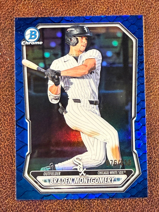 Braden Montgomery - 2026 Bowman - BLUE Reptilian /150 - White Sox