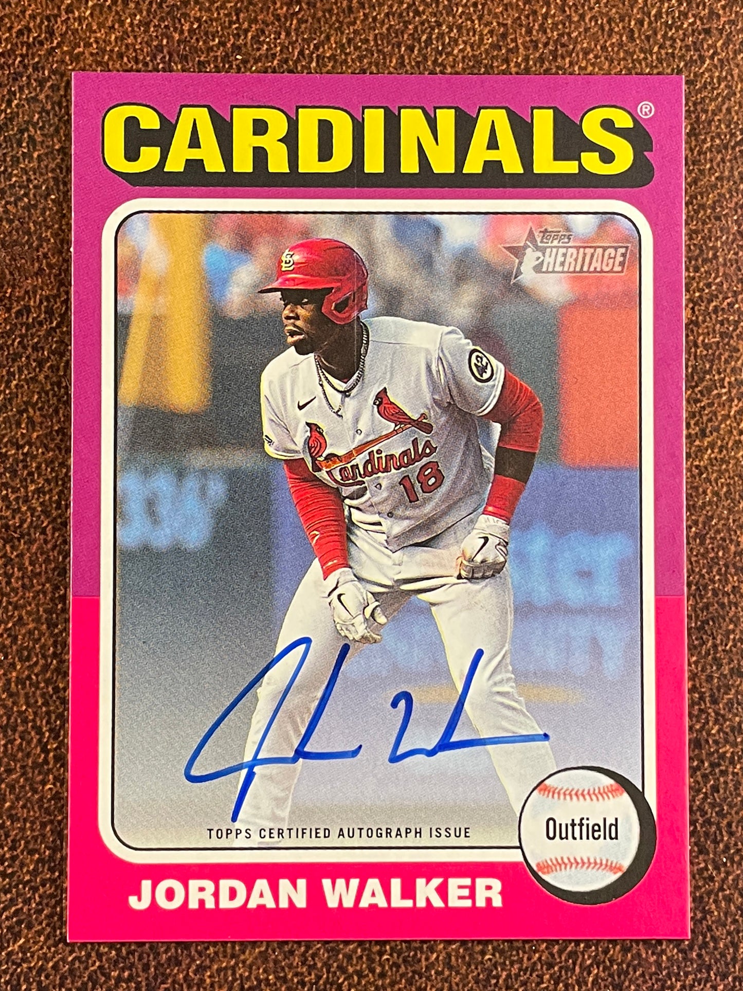 Jordan Walker - 2024 Topps Heritage - Real One AUTO - Cardinals