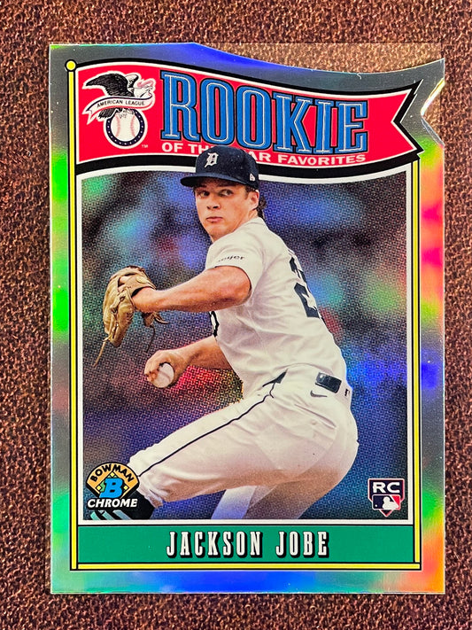 Jackson Jobe - 2025 Bowman Chrome - Rookie of the Year Favorites - Tigers