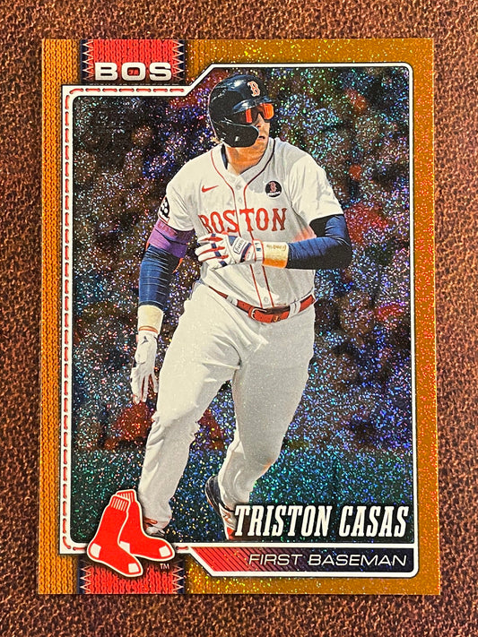 Triston Casas - 2026 Topps Series 2 - ORANGE Sandglitter /25 - Red Sox