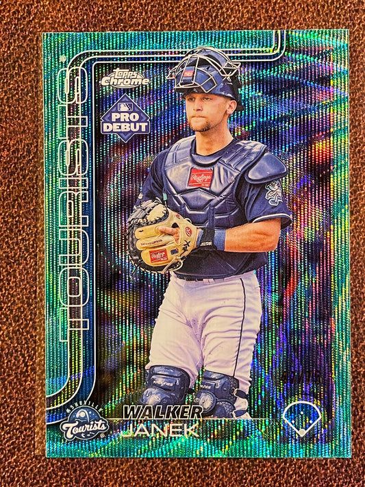 Walker Janek - 2025 Topps Pro Debut - AQUA Wave /75 - Astros