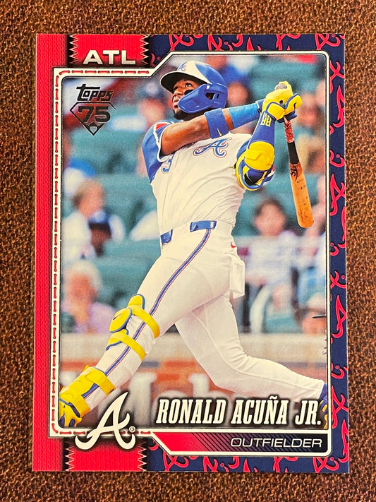 Ronald Acuna Jr. - 2026 Topps Series 1 - Team Border - Braves