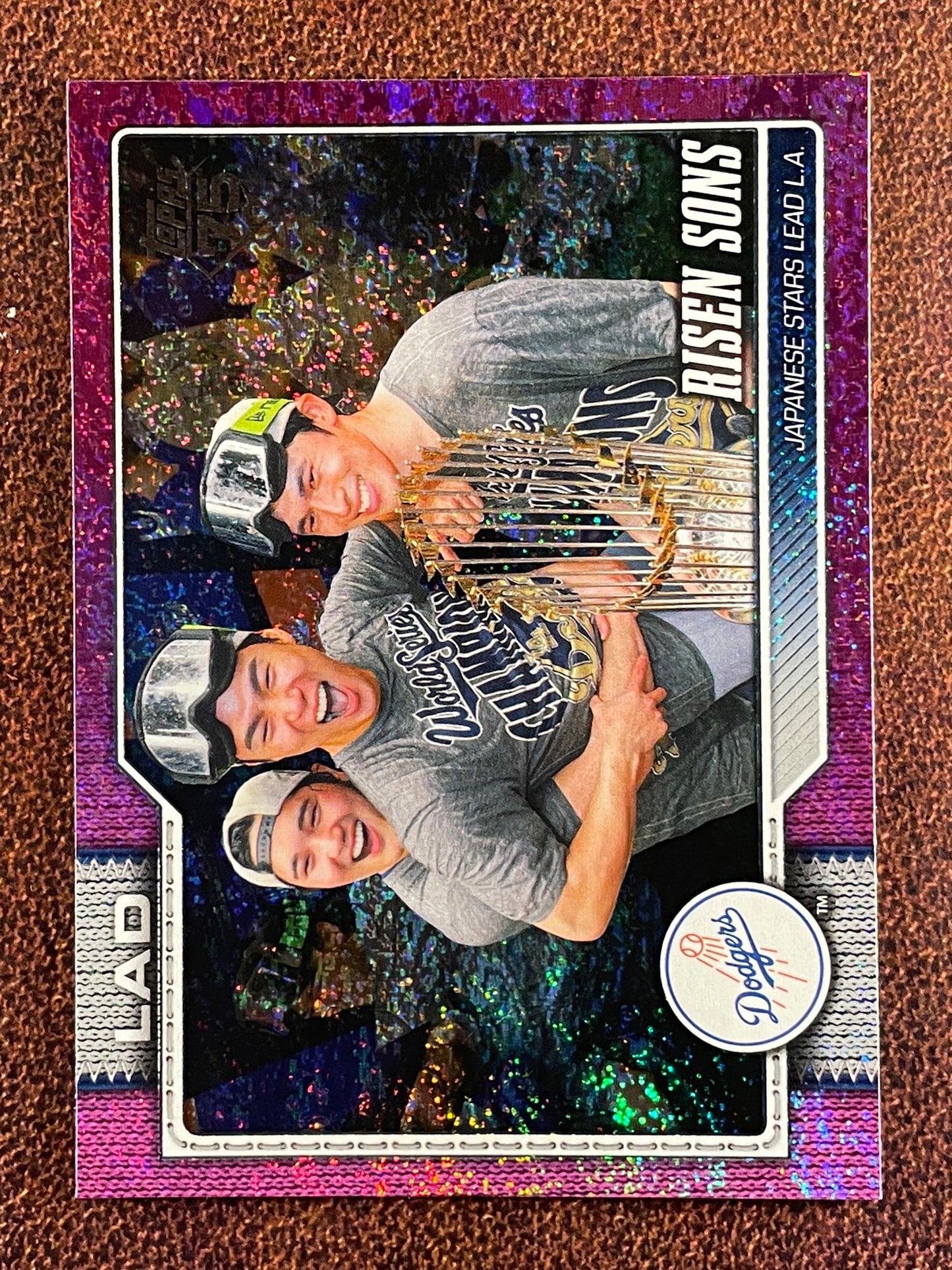 Shohei Ohtani/ Yamamoto/Sasaki - 2026 Topps Series 2 - PINK Holo Foil - Dodgers