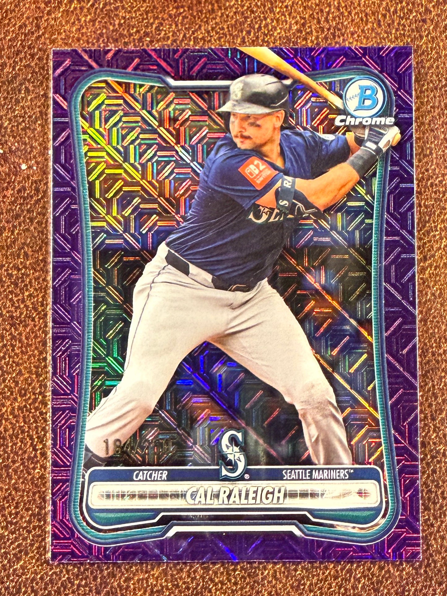Cal Raleigh - 2026 Bowman - PURPLE MOJO /250 - Mariners