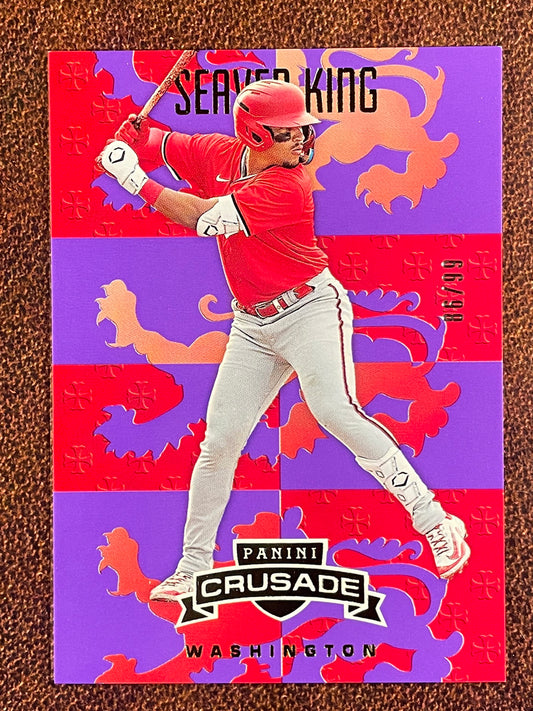 Seaver King - 2025 Panini Crusade - PURPLE /99 - Nationals