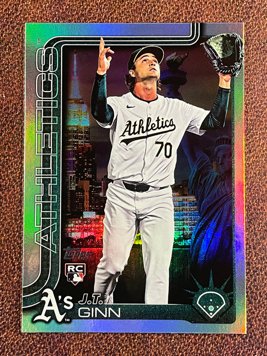 J.T. Ginn - 2025 Topps Series 2 - Big Apple Fanatics Fest Rookie - Athletics