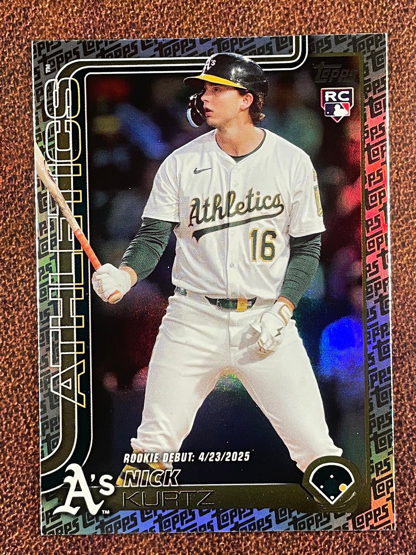 Nick Kurtz - 2025 Topps Update - Rookie Debut Logofoil - Athletics
