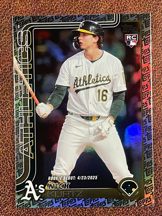 Nick Kurtz - 2025 Topps Update - Rookie Debut Logofoil - Athletics