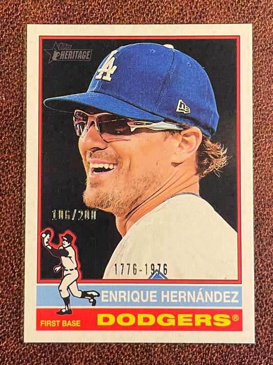 Enrique Hernandez - 2025 Topps Heritage - Bicentennial /200 - Dodgers