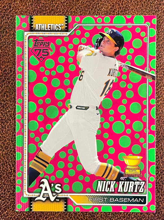 Nick Kurtz - 2026 Topps Series 1 - Green Pink Polka Dots - Athletics