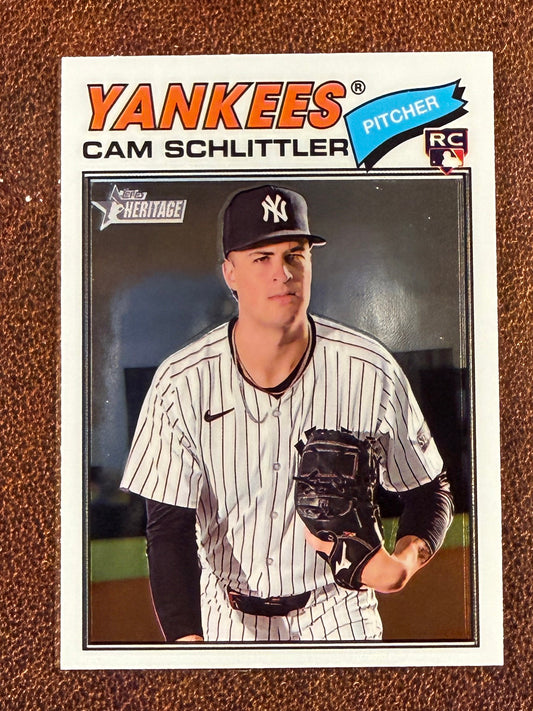 Cam Schlittler - 2026 Topps Heritage - Rookie Base Chrome - Yankees