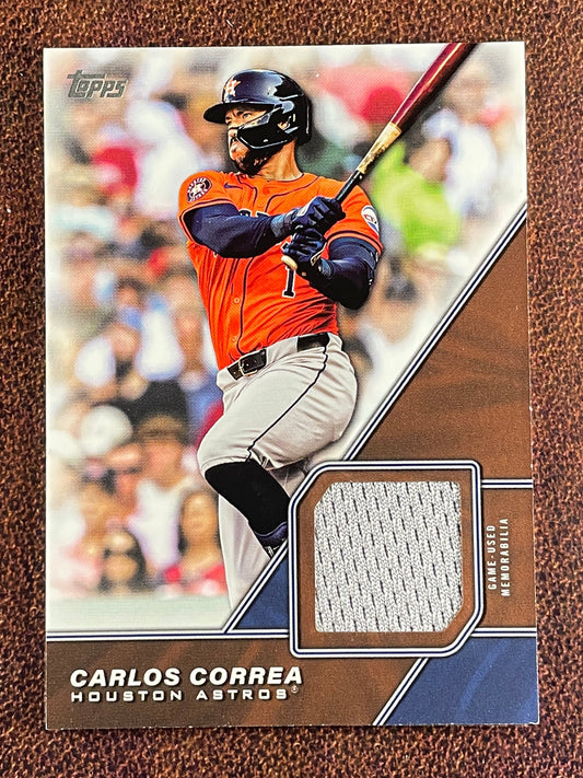 Carlos Correa - 2026 Topps Series 1 - Major League Material RELIC (*Edge Whiting*) - Astros