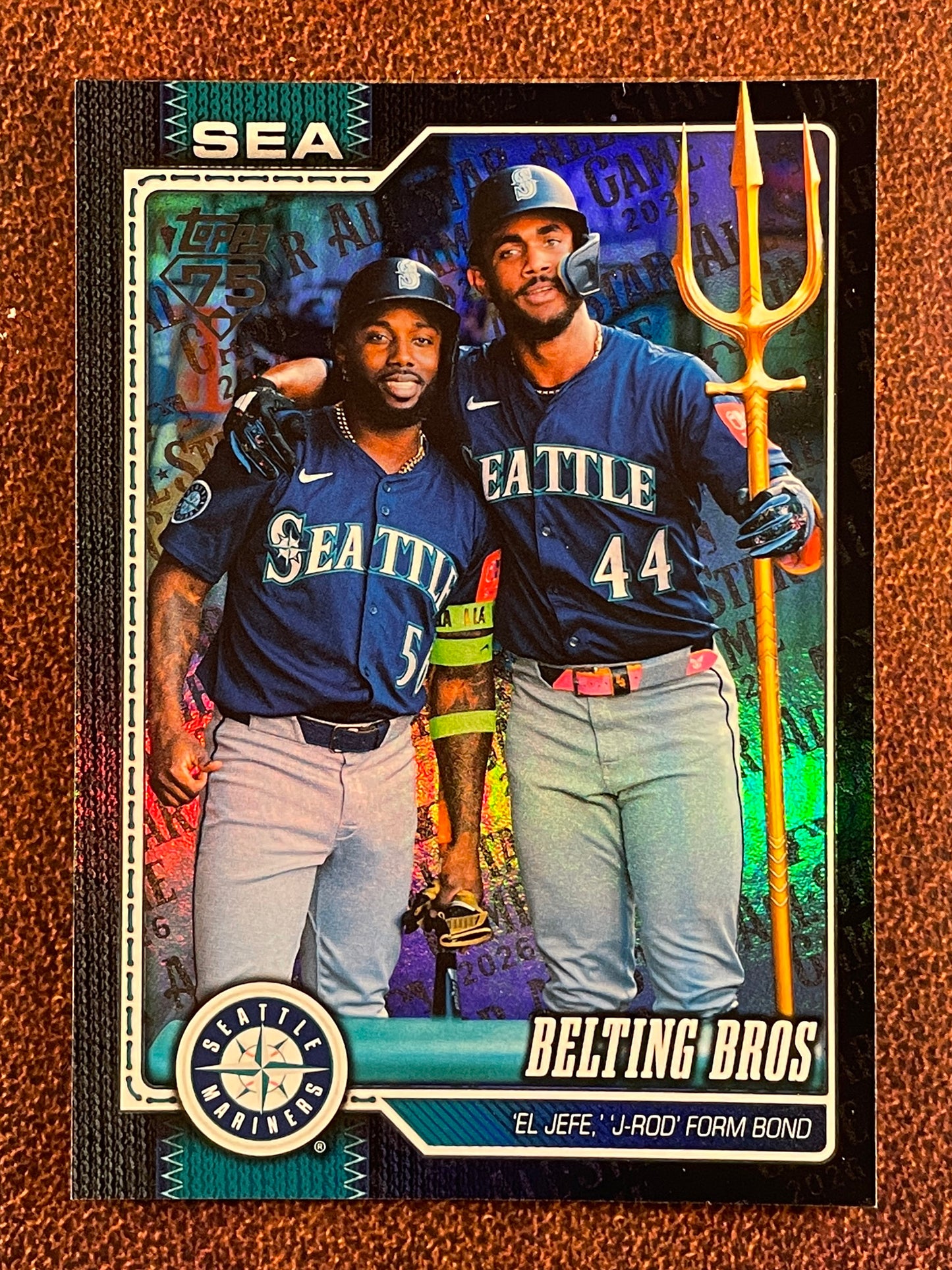 Julio Rodriguez/Randy Arozarena - 2026 Topps Series 2 - BLACK All Star Game /10 - Mariners
