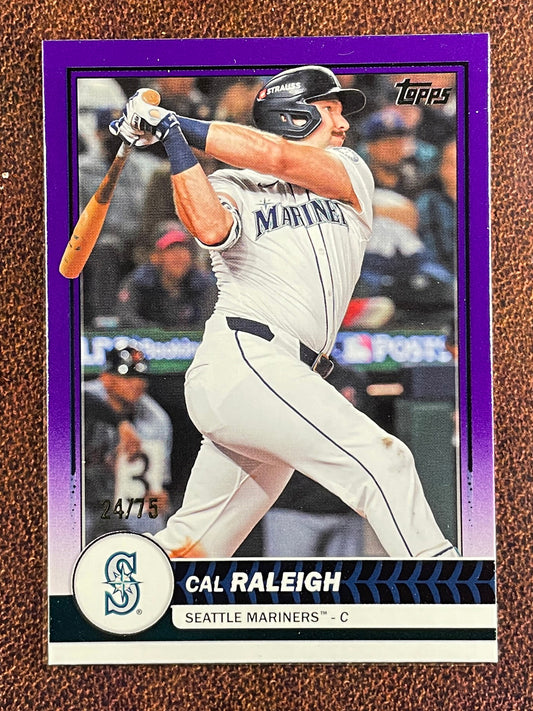 Cal Raleigh - 2026 Topps Flagship - PURPLE /75 - Mariners