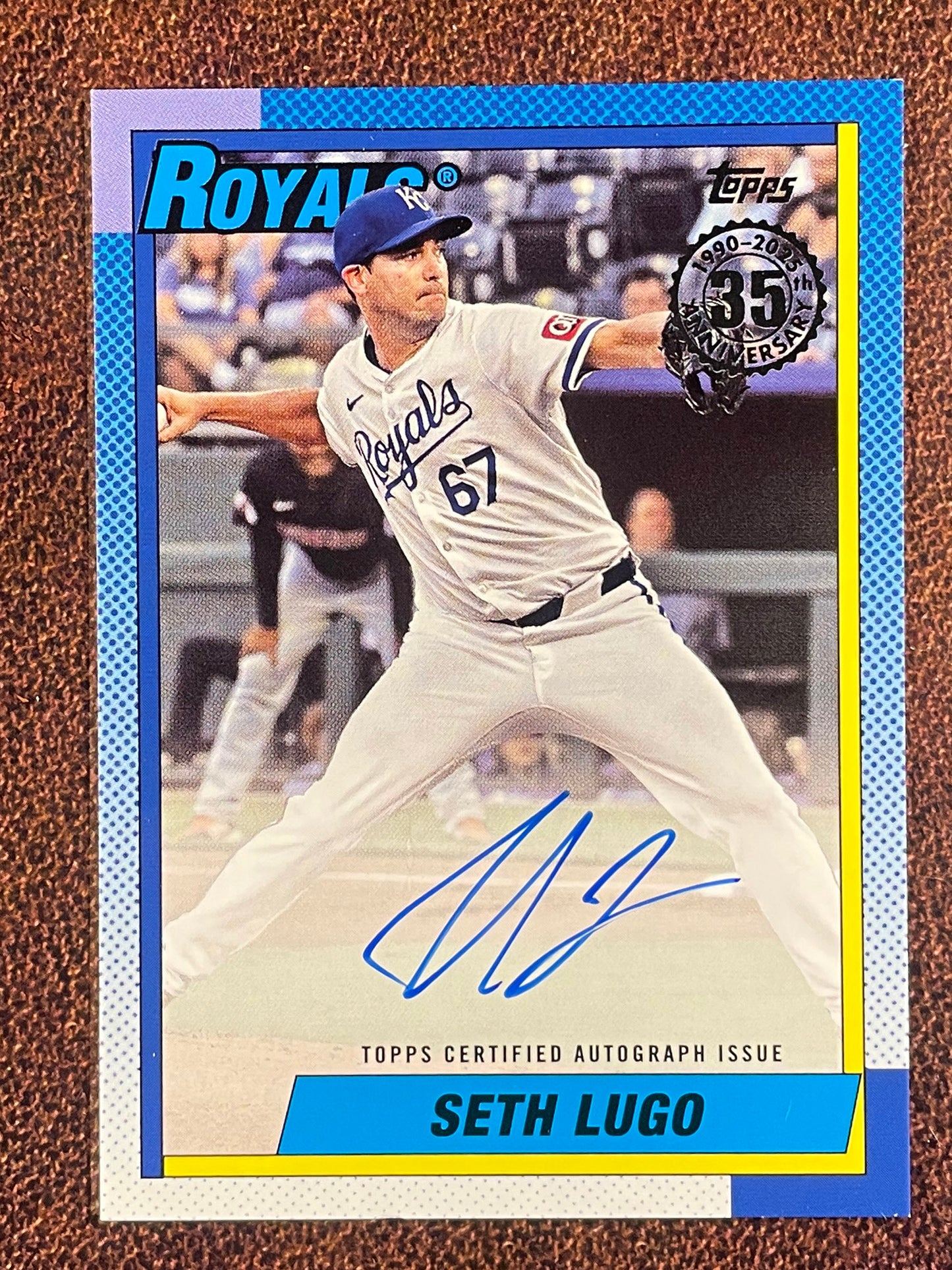 Seth Lugo - 2025 Topps Series 2 - 1990 AUTO - Royals