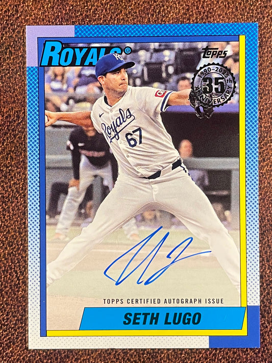 Seth Lugo - 2025 Topps Series 2 - 1990 AUTO - Royals