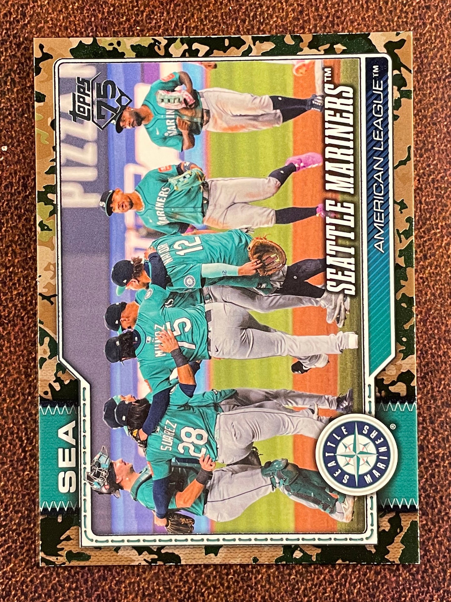 Team Card - 2026 Topps Series 2 - CAMO /25 - Mariners