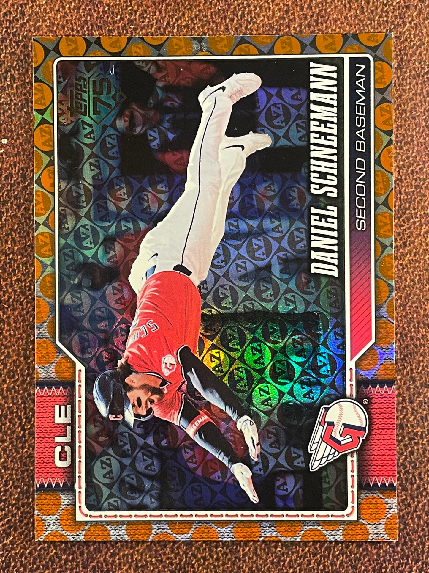 Daniel Schneemann - 2026 Topps Series 1 - ORANGE Spring Training /25 - Guardians