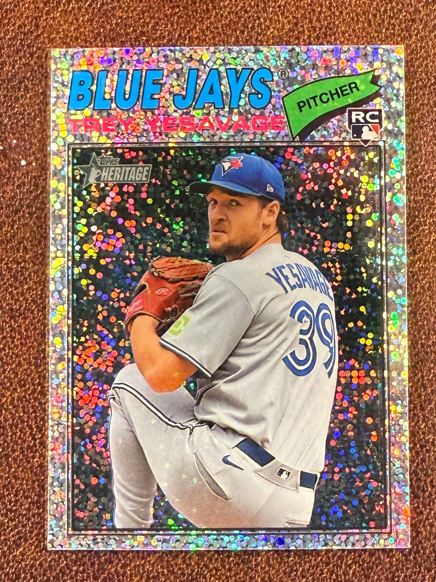 Trey Yesavage - 2026 Topps Heritage - Silver Sparkle - Blue Jays