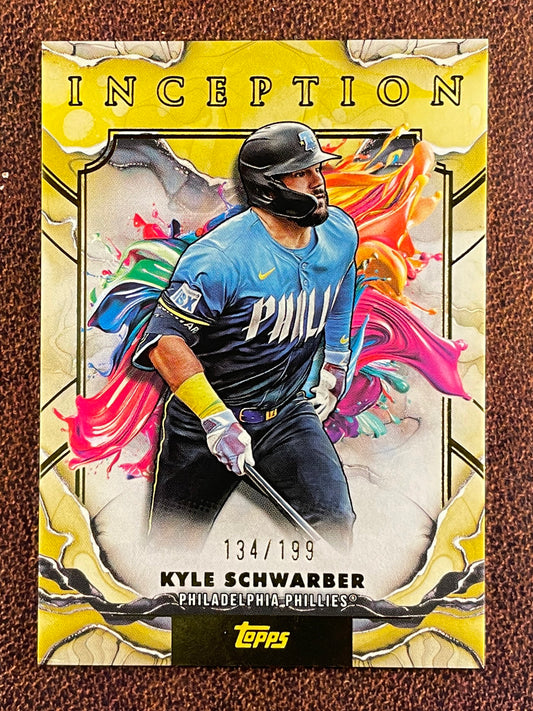 Kyle Schwarber - 2025 Topps Inception - YELLOW /199 - Phillies