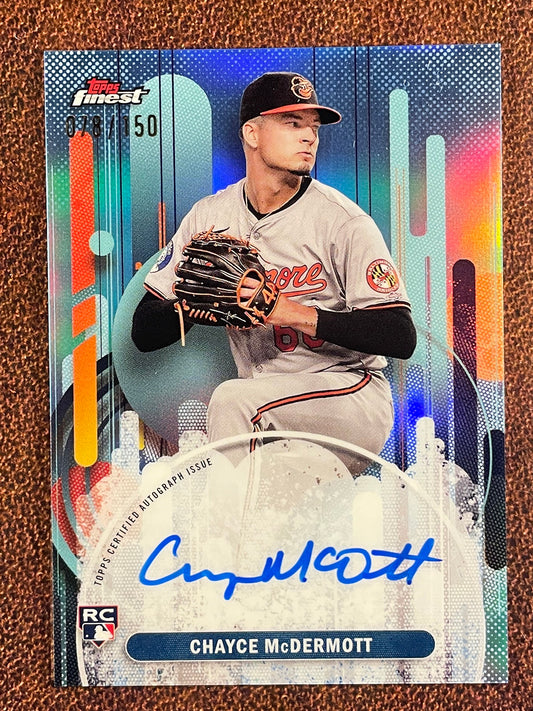 Chayce McDermott - 2025 Topps Finest - AUTO /150 - Orioles