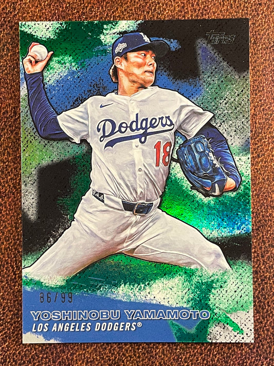 Yoshinobu Yamamoto - 2026 Topps Series 2 - GREEN Stars of MLB /99 - Dodgers