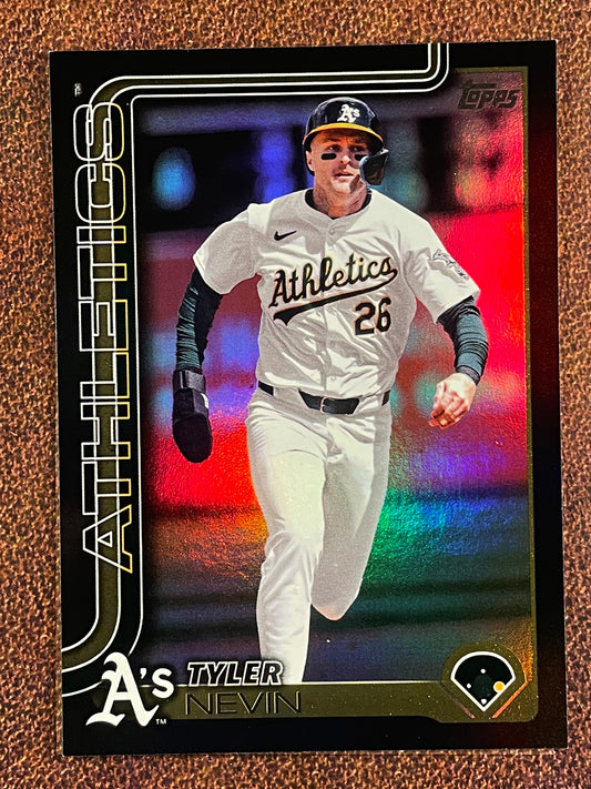 Tyler Nevin - 2025 Topps Series 2 - BLACK Rainbow Foil /10 - Athletics