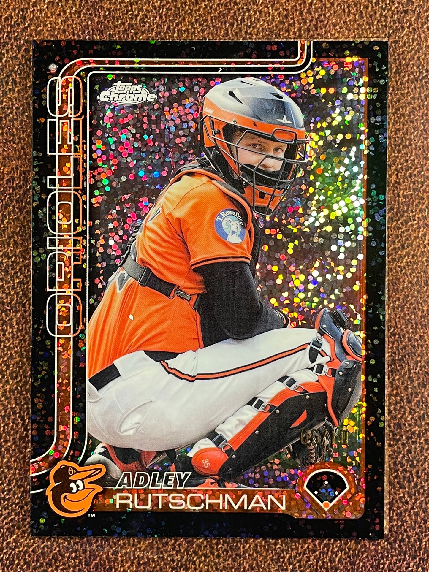 Adley Rutschman - 2025 Topps Chrome - BLACK Speckle /10 - Orioles